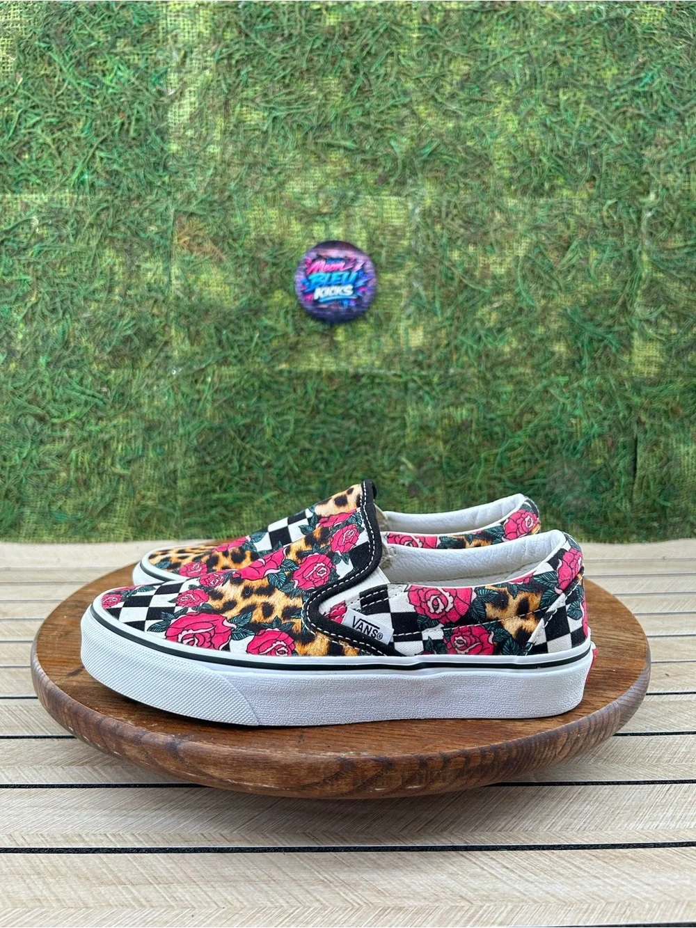 Vans Classic Slip-On 'Rose Animal Checkerboard'